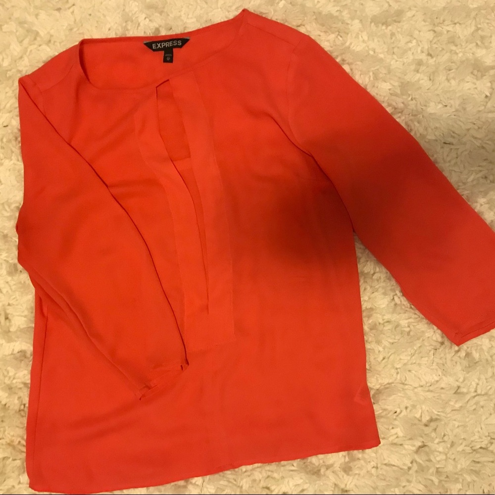 Orange express blouse